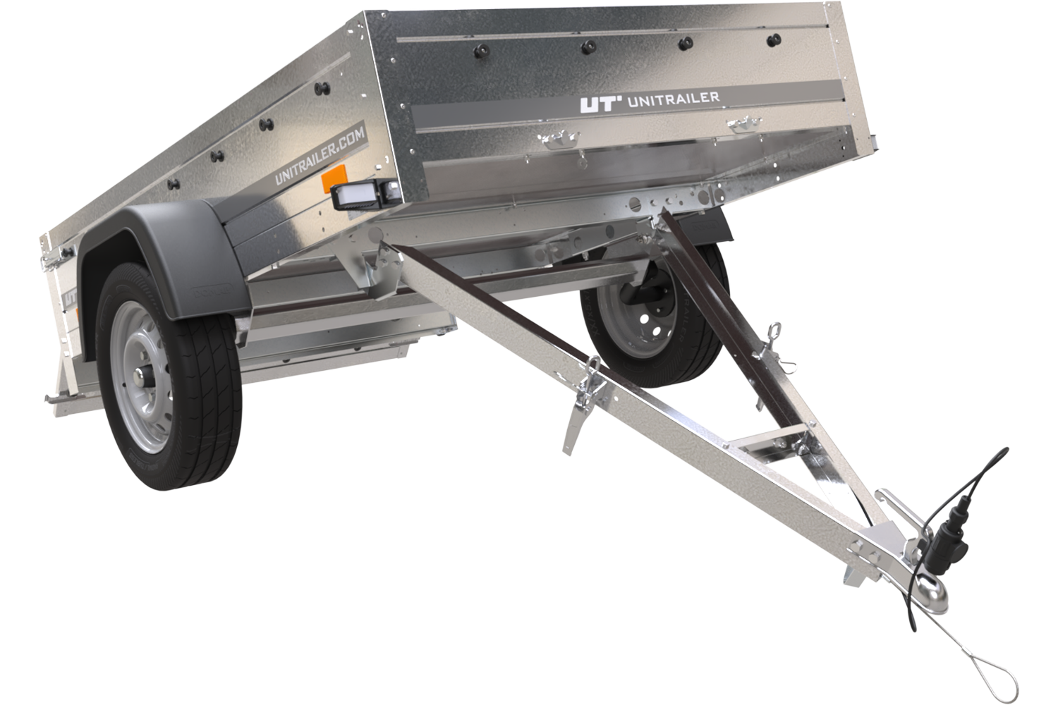 Remorque galvanisée 200x125 cm Garden Trailer 201 KIPP + accessoires – Image 10