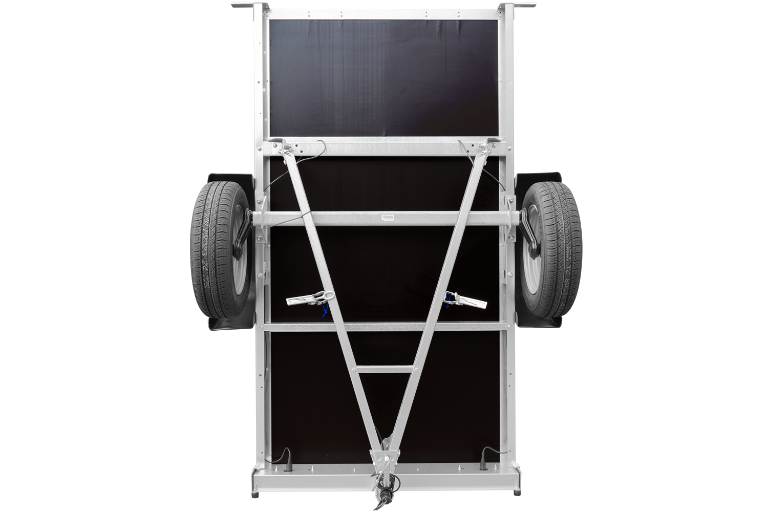 Remorque bagagère Garden Trailer 200 KIPP 200 x 106 cm avec bâche haute bleue – Image 9
