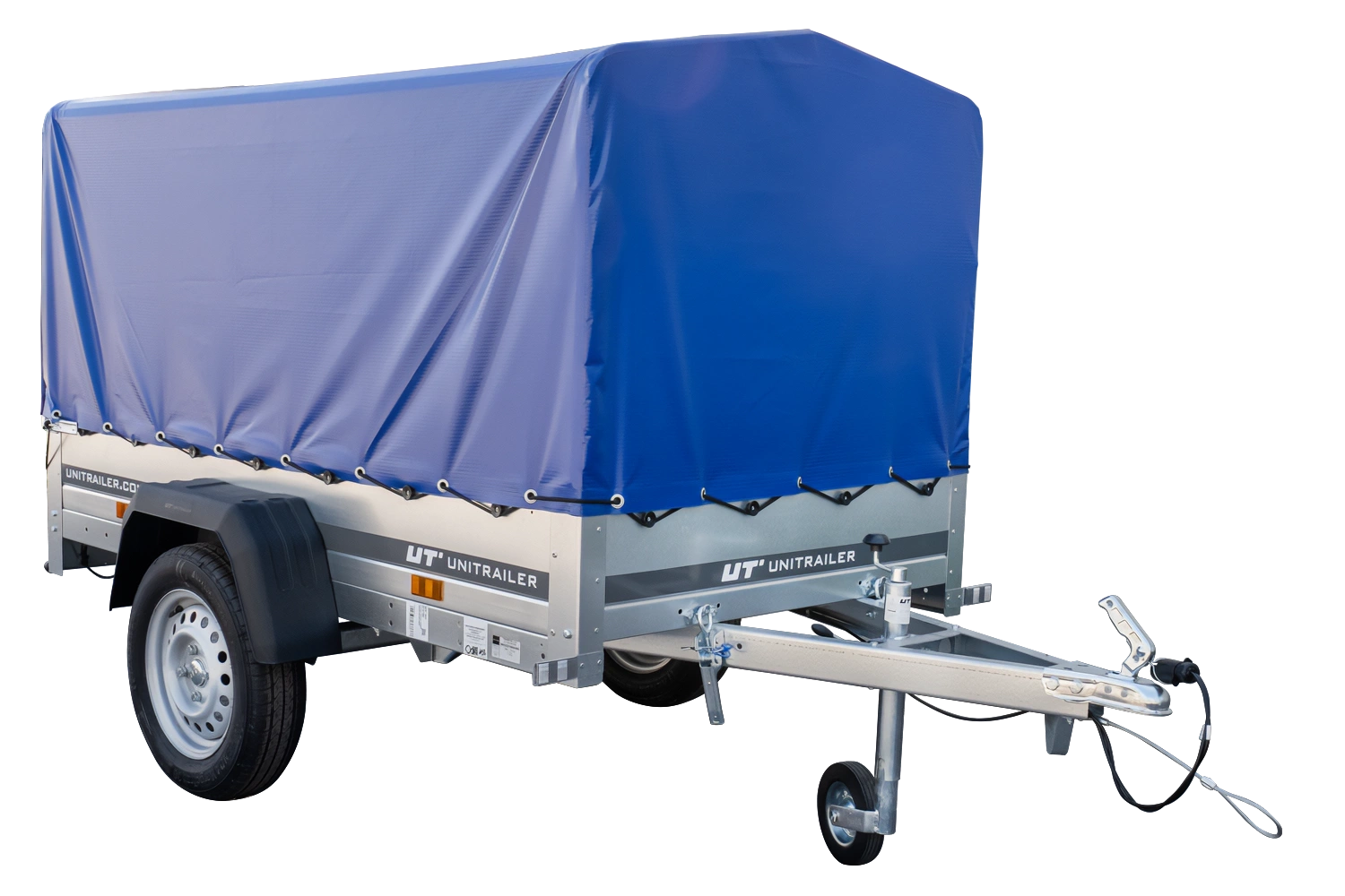 Remorque bagagère Garden Trailer 200 KIPP 200 x 106 cm avec bâche haute bleue – Image 14