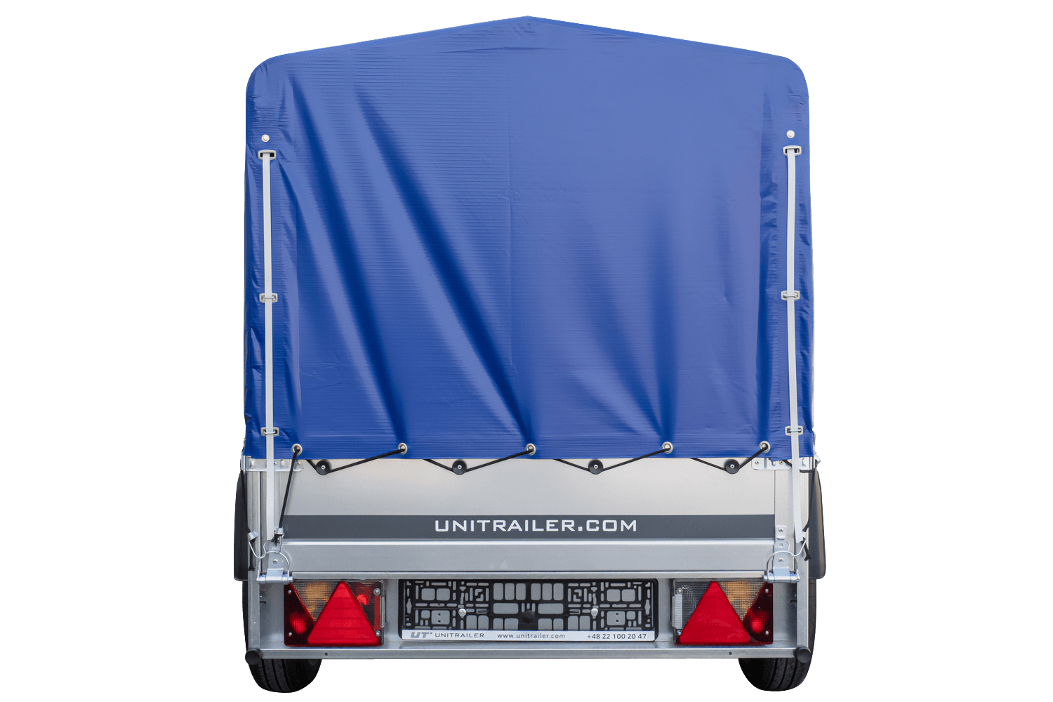 Remorque bagagère Garden Trailer 200 KIPP 200 x 106 cm avec bâche haute bleue – Image 3