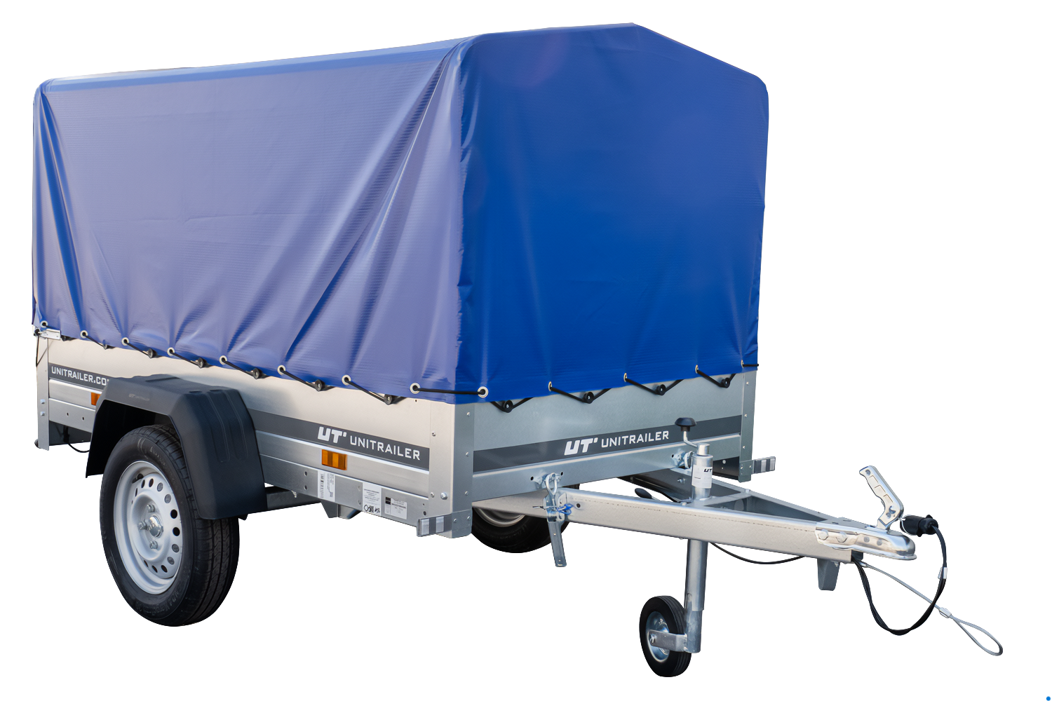 Remorque bagagère Garden Trailer 200 KIPP 200 x 106 cm avec bâche haute bleue – Image 18