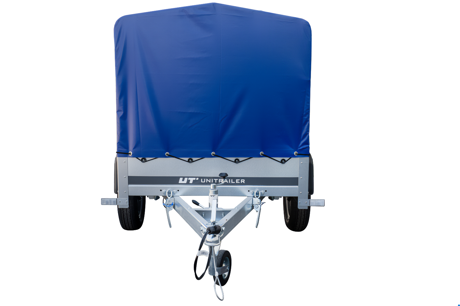 Remorque bagagère Garden Trailer 200 KIPP 200 x 106 cm avec bâche haute bleue – Image 4
