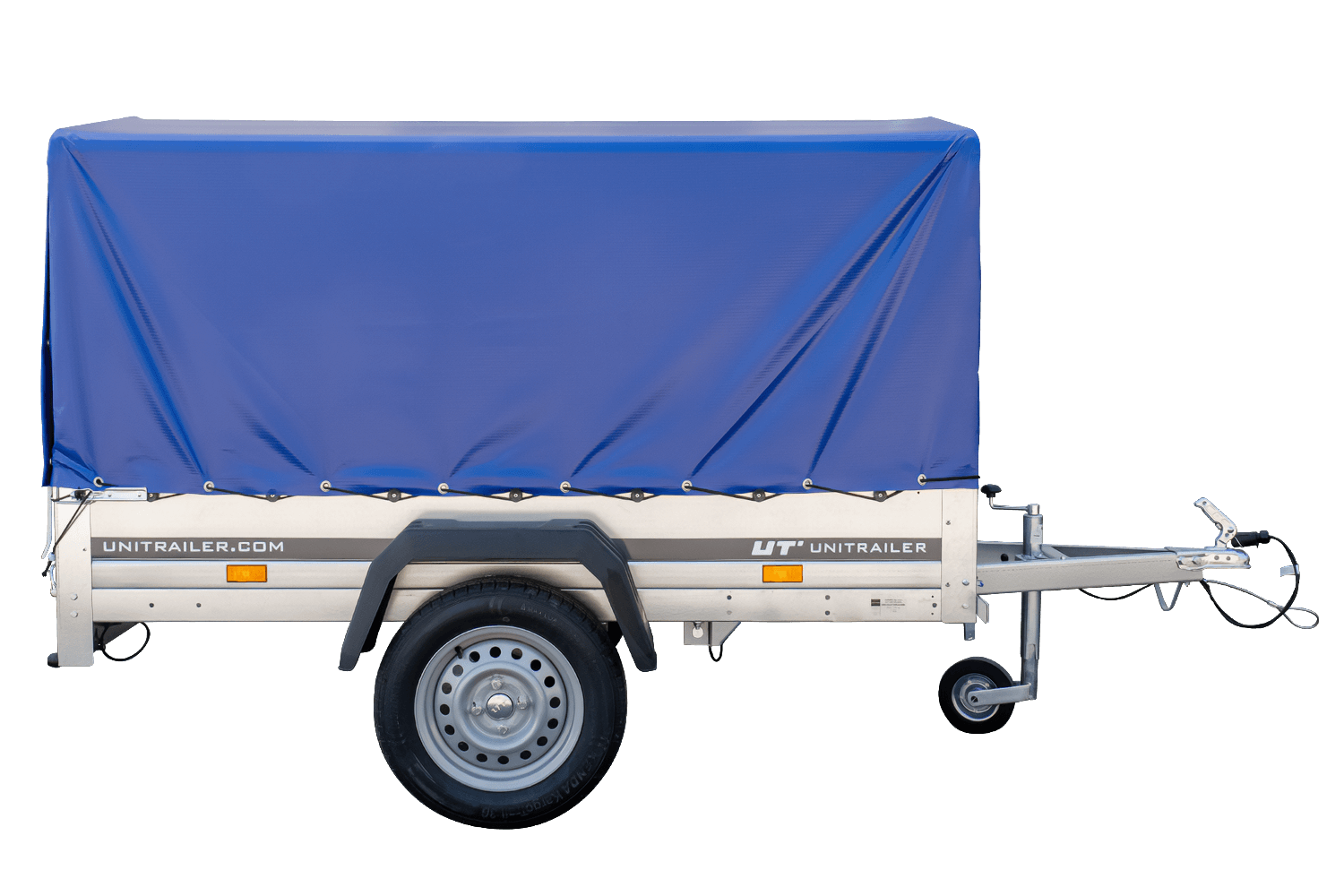 Remorque bagagère Garden Trailer 200 KIPP 200 x 106 cm avec bâche haute bleue – Image 15