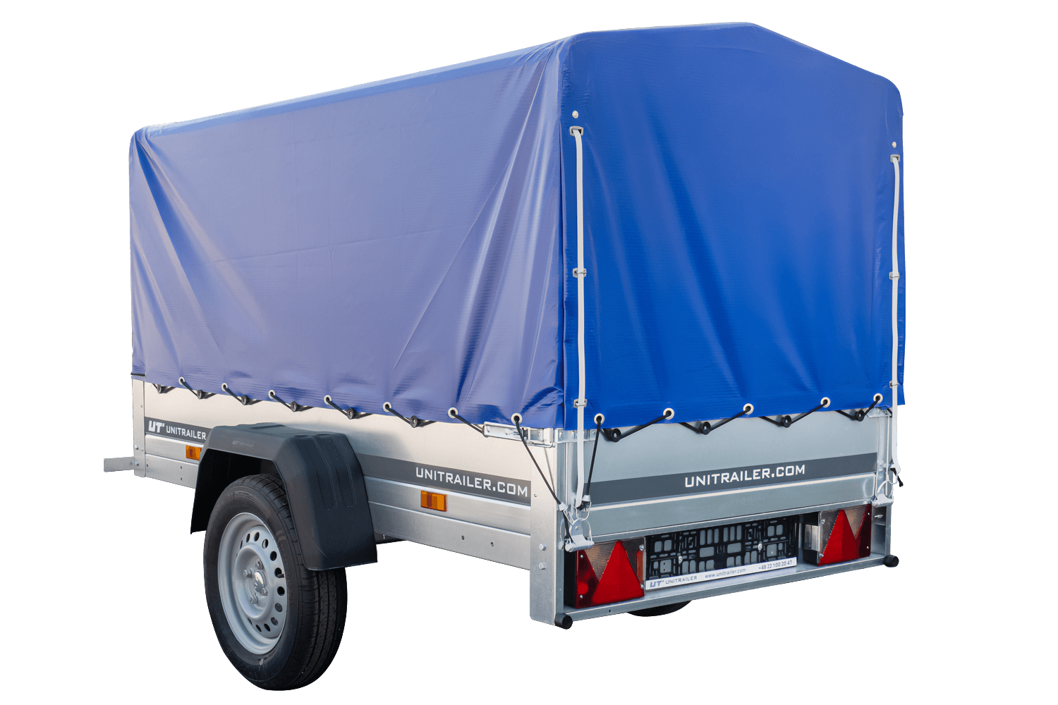 Remorque bagagère Garden Trailer 200 KIPP 200 x 106 cm avec bâche haute bleue – Image 16