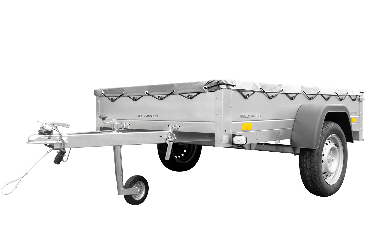 Remorque galvanisée 200x125 cm Garden Trailer 201 KIPP + accessoires – Image 3