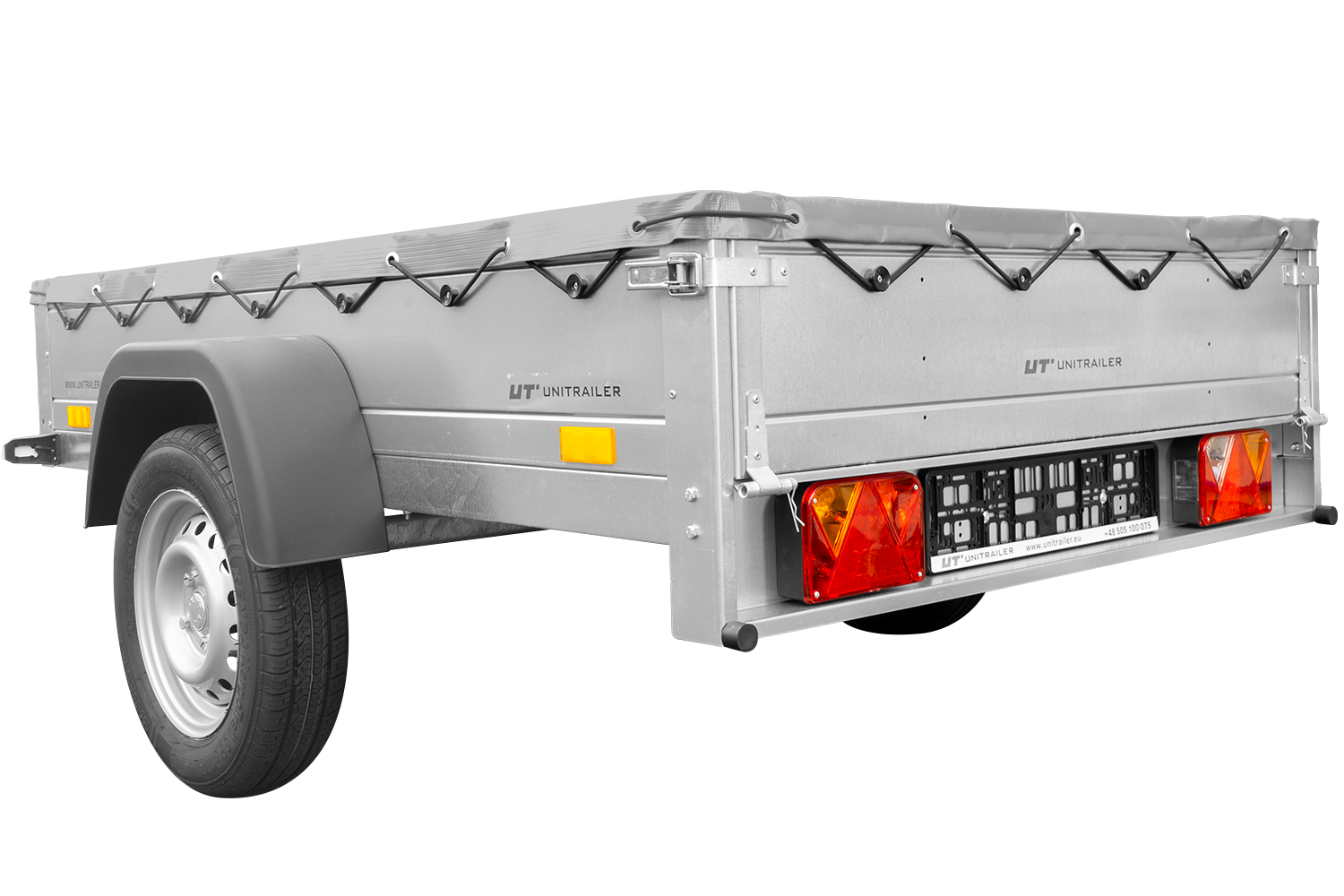 Remorque galvanisée 200x125 cm Garden Trailer 201 KIPP + accessoires – Image 4