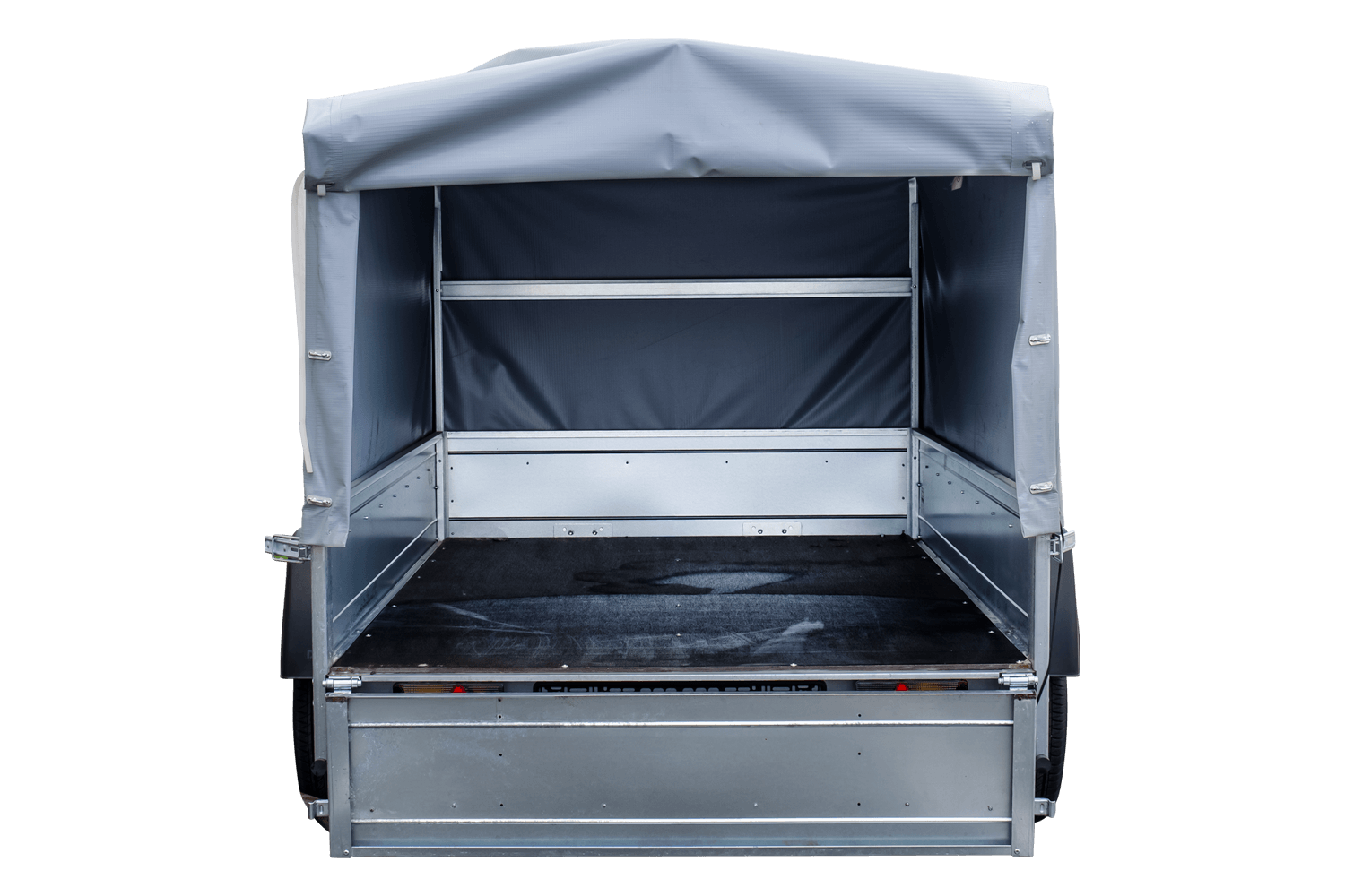 Remorque routière Garden Trailer 230 KIPP avec bâche haute, arceau H-800 et roue jockey 230x125 – Image 7