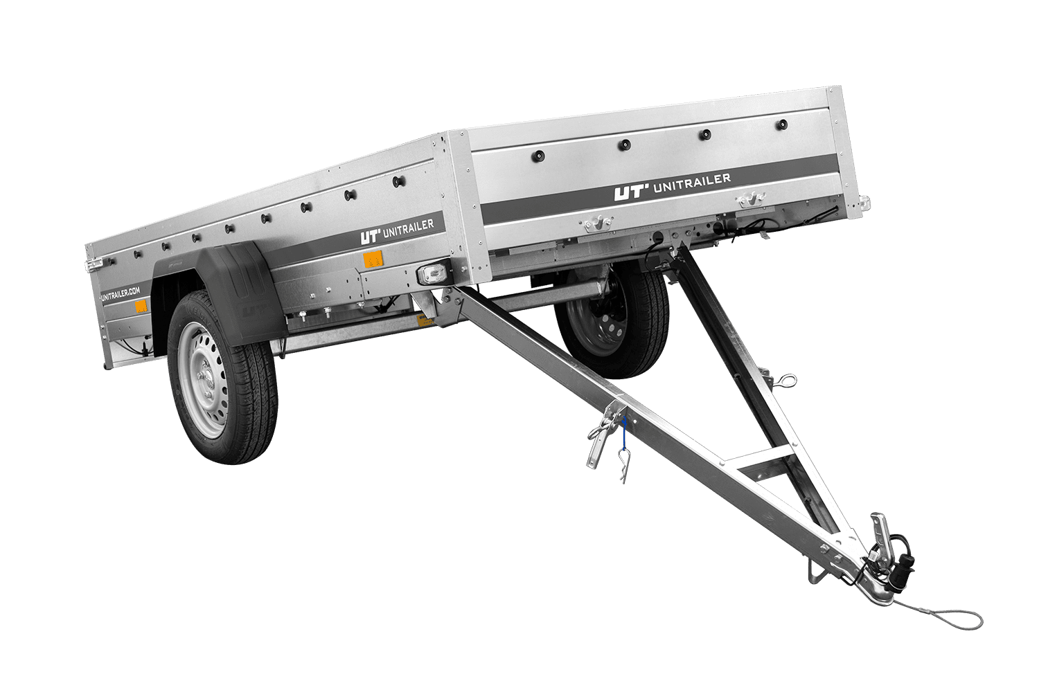 Remorque voiture longue GARDEN TRAILER 264 KIPP avec bâche bleue – Image 13