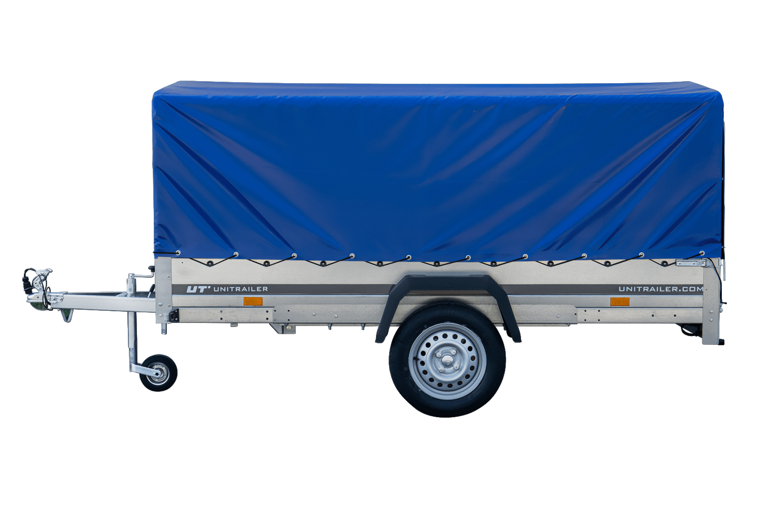 Remorque voiture longue GARDEN TRAILER 264 KIPP avec bâche bleue – Image 11