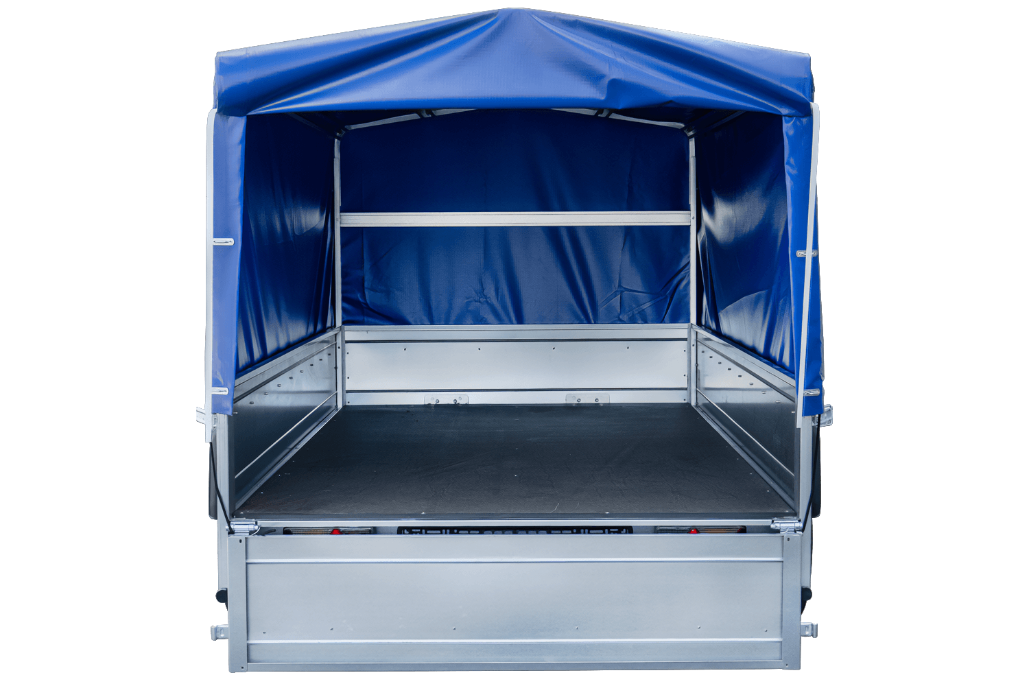 Remorque voiture longue GARDEN TRAILER 264 KIPP avec bâche bleue – Image 5