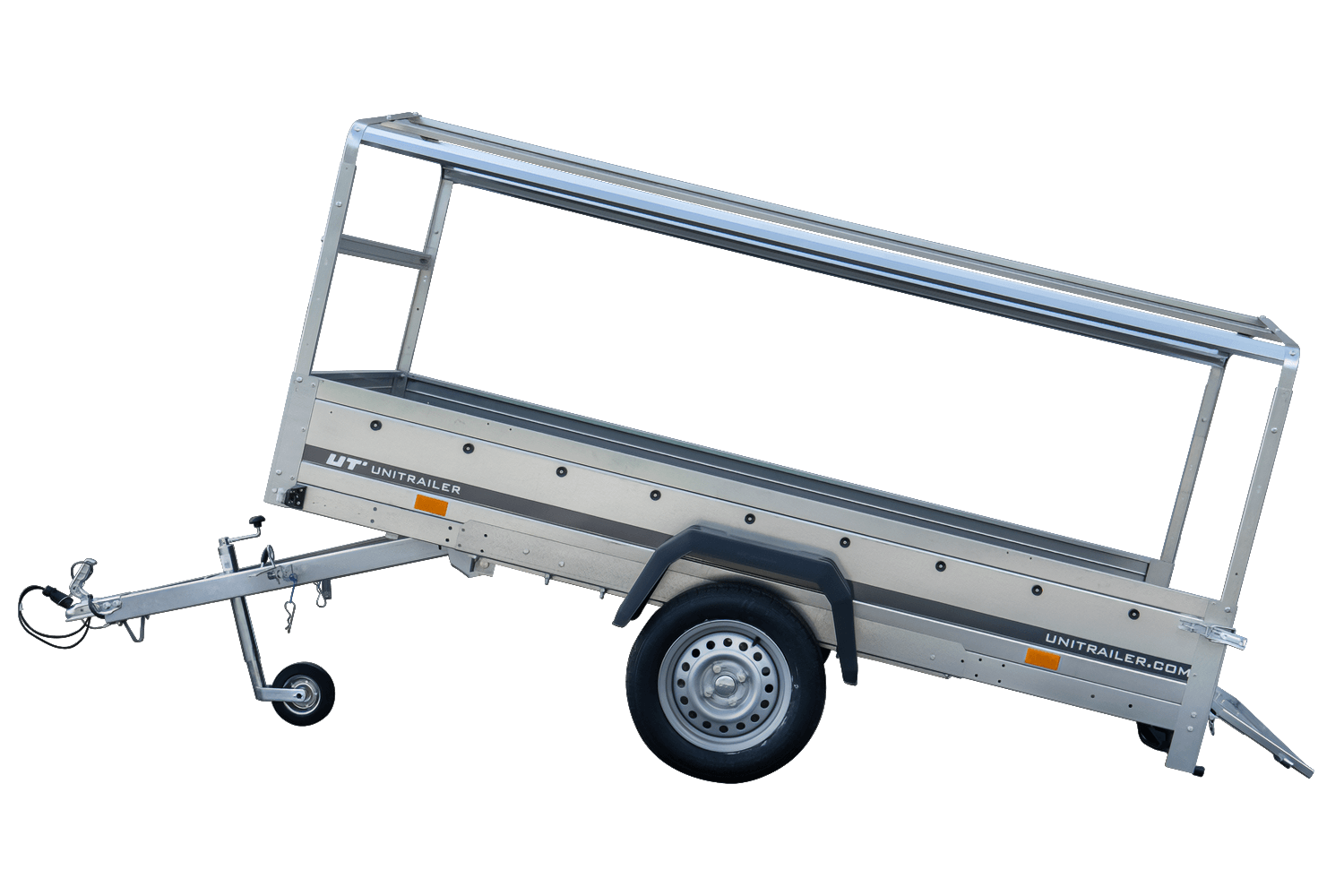 Remorque voiture longue GARDEN TRAILER 264 KIPP avec bâche bleue – Image 8