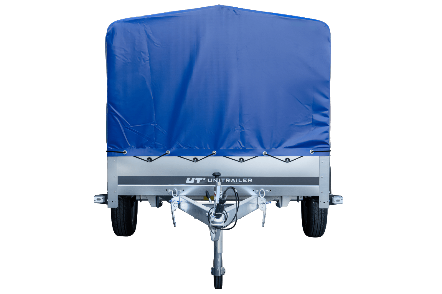 Remorque voiture longue GARDEN TRAILER 264 KIPP avec bâche bleue – Image 9