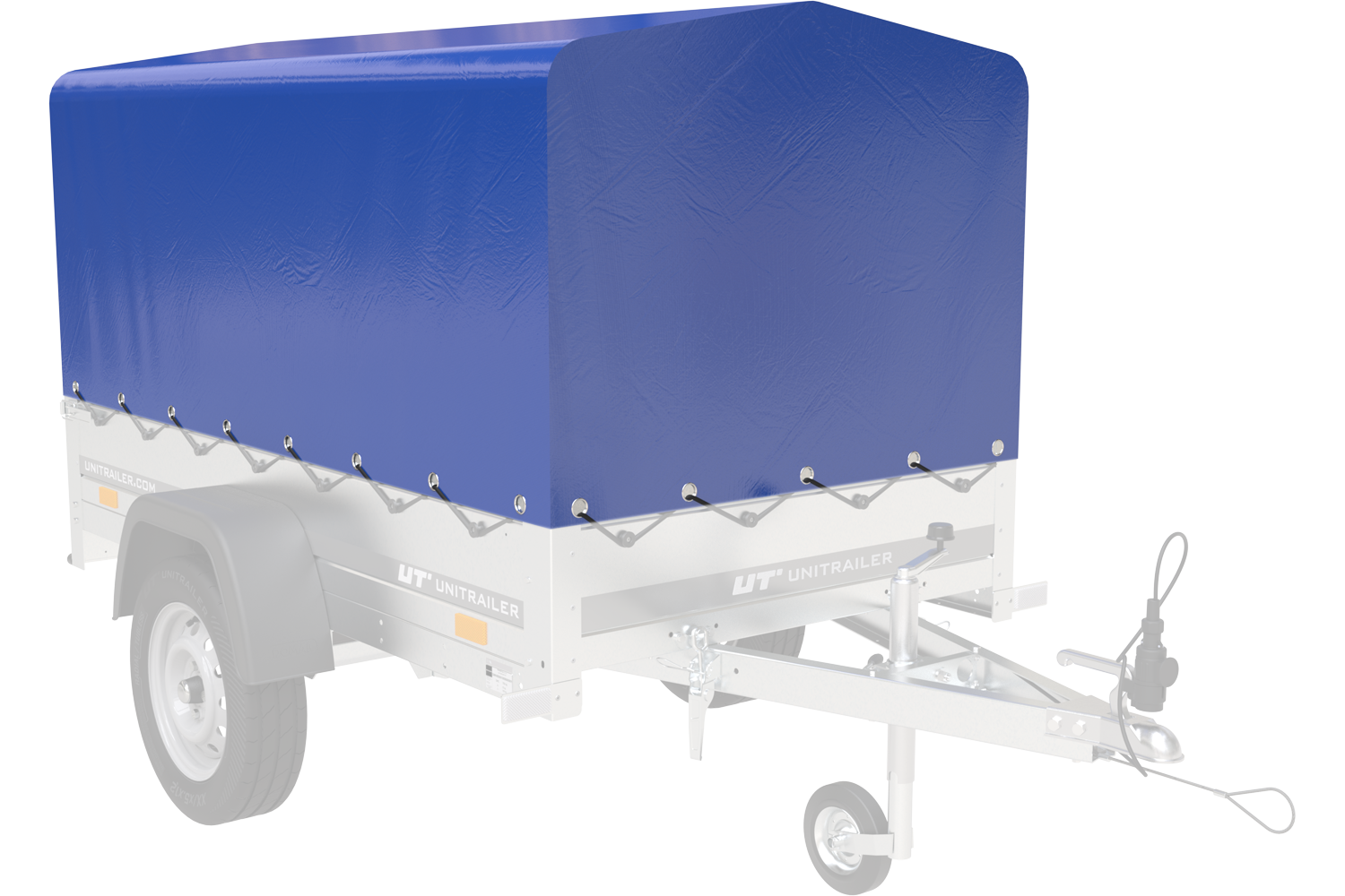 Remorque bagagère Garden Trailer 200 KIPP 200 x 106 cm avec bâche haute bleue – Image 20