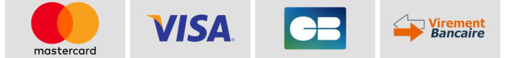 Zahlungsmethoden - Mastercard, Visa, CB, Virement Bancaire