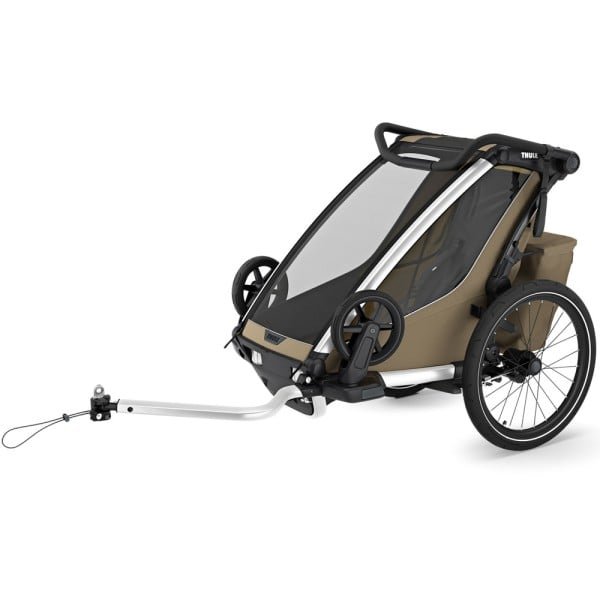 Thule Chariot Cross 2 Einsitzer Kinderfahrradanhänger – Khaki (Modell 2026)