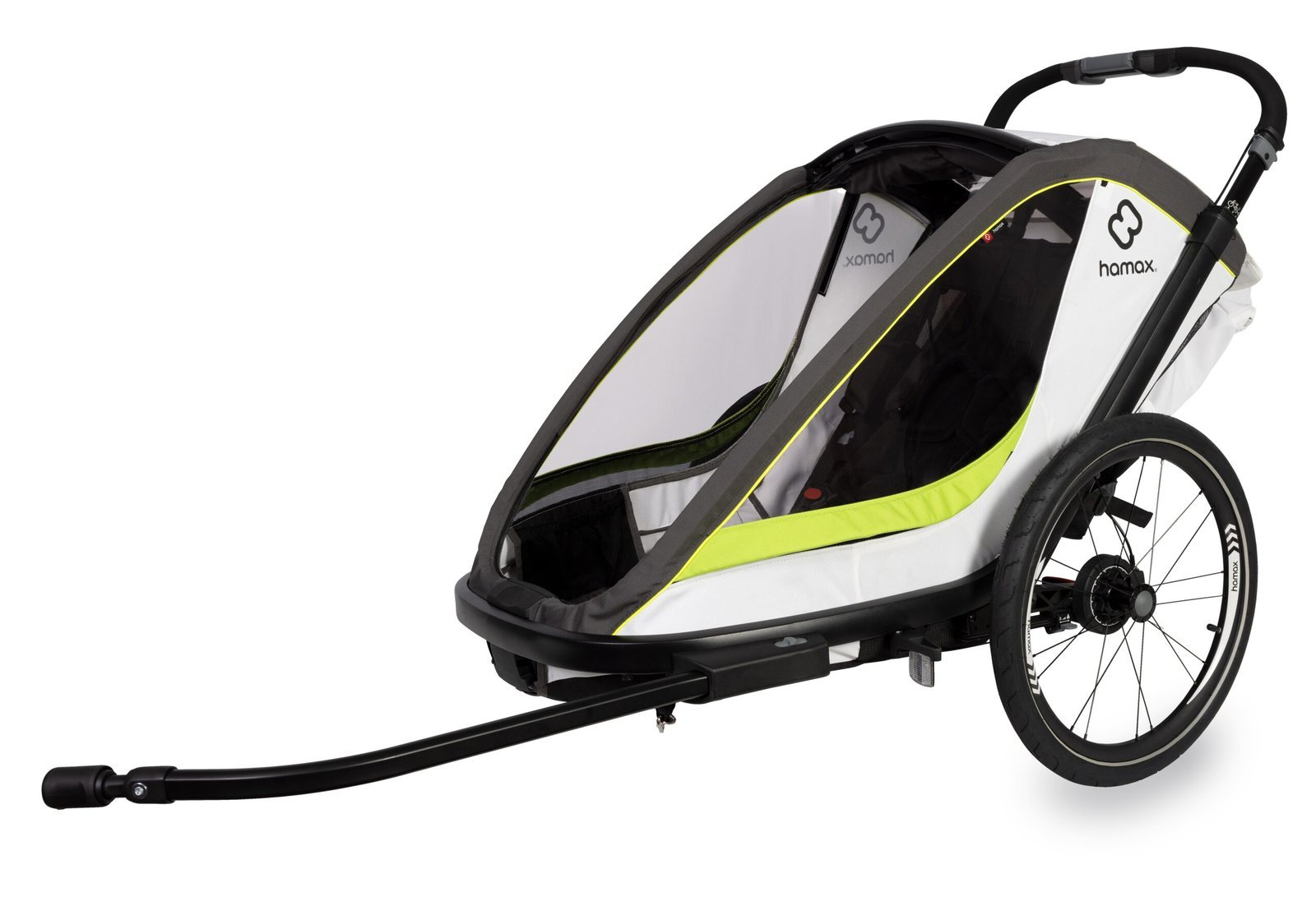 Hamax Kinderfahrradanhänger Breeze - White/Green
